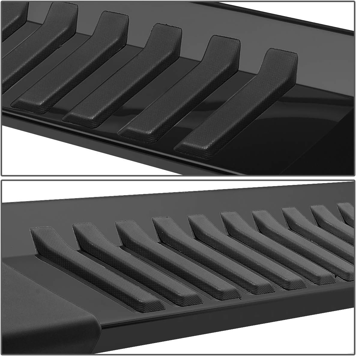 Chrome Black Finish Stainless Steel Side Step Nerf Bar Running Boards Z4587