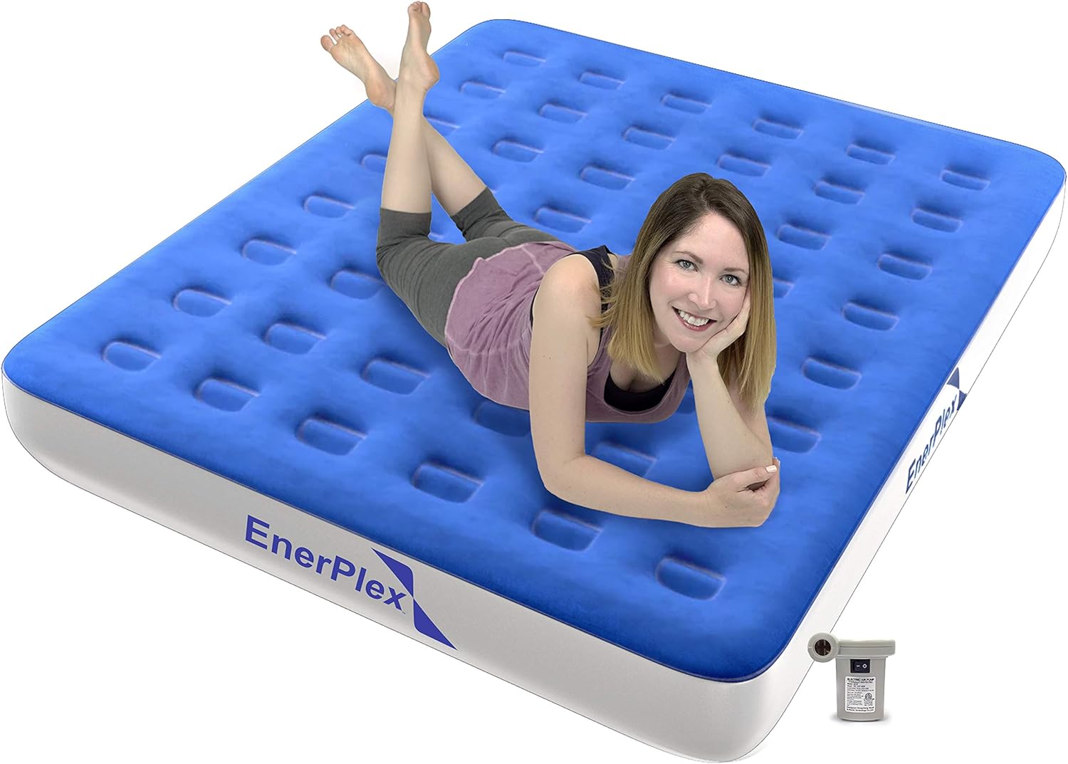 Queen Camping Airbed Air Mattress with Pump A31372