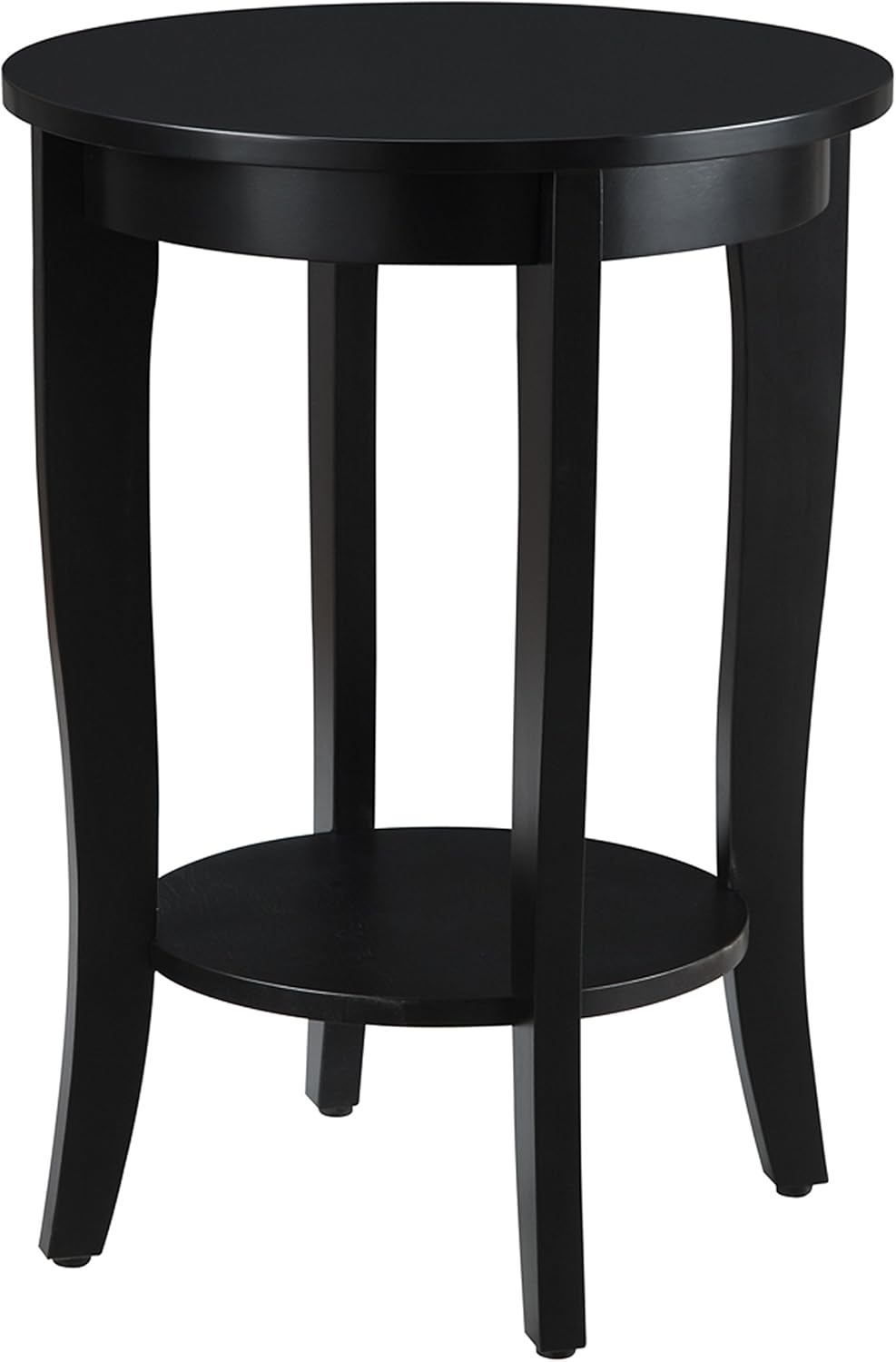White Round End Table Y9442