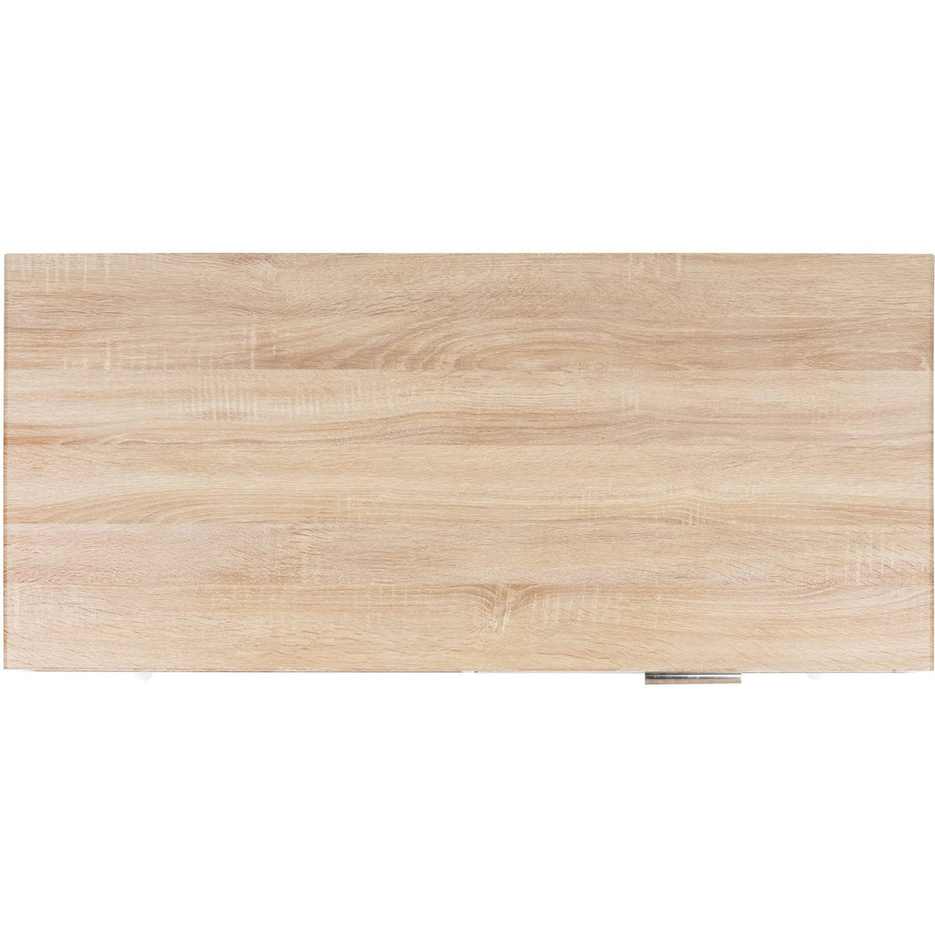 Natural/White 1 Drawer 1 Shelf Desk U665874