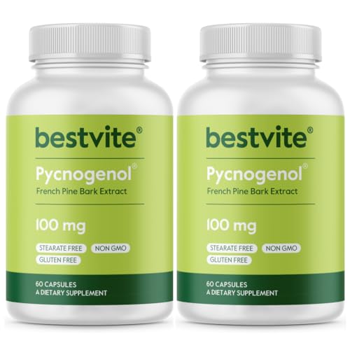 Pycnogenol 100mg 60 Capsules French Maritime Pine Bark Extract T41626