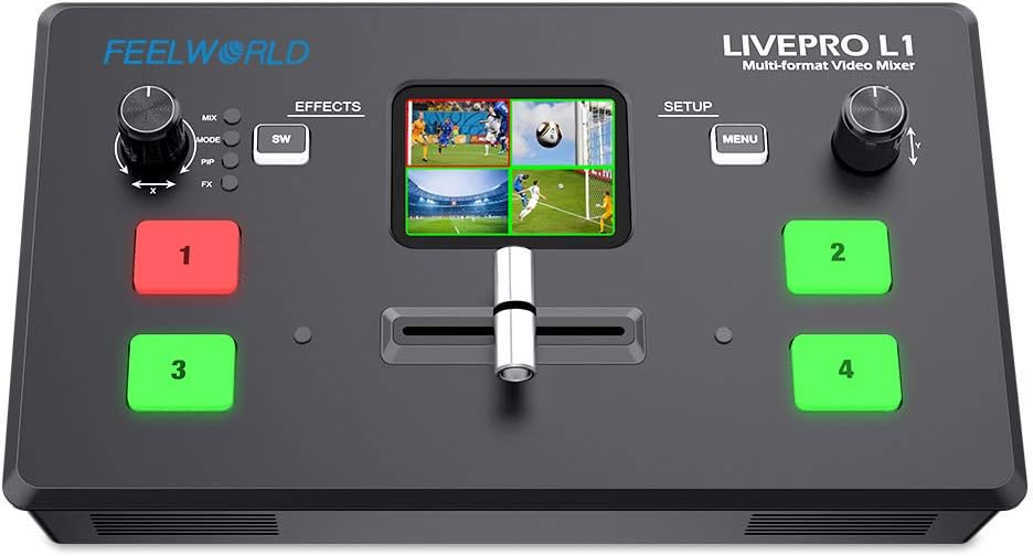 Multi Camera Video Mixer Switcher with 4 x HDMI Inputs B14710