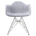 White Woven Armchair O62934