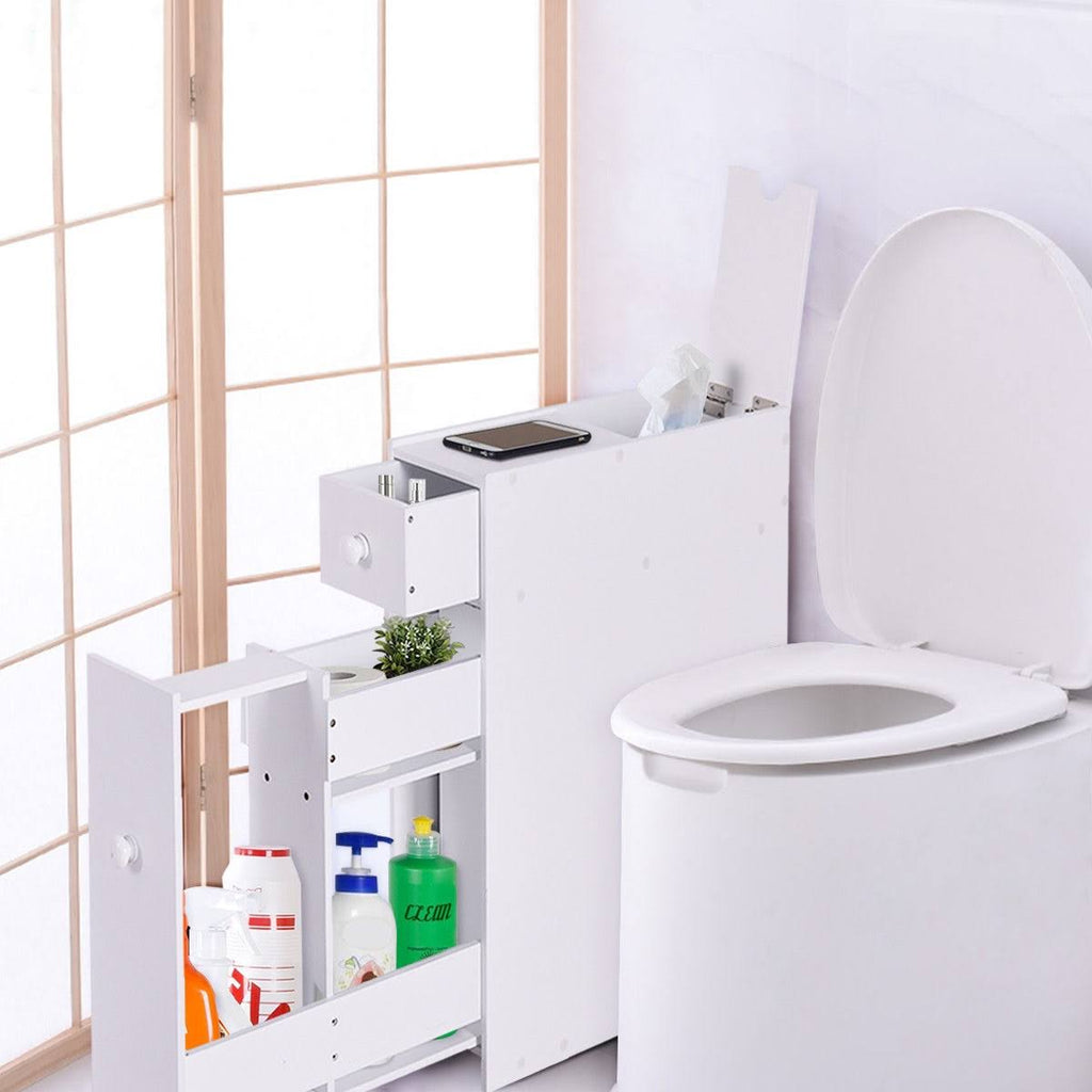 White Bathroom Cabinet Storage Organizer X4996