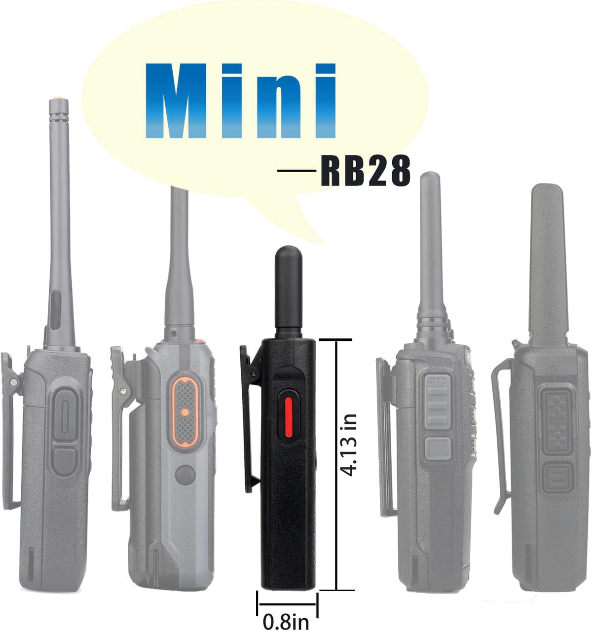 4 Pack Rechargeable Two Way Radio with Screen E32024
