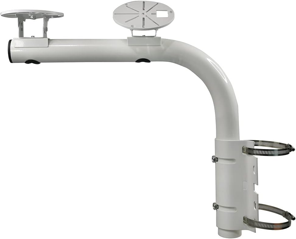 Adjustable Universal Double Head Security Camera Pole Mount Bracket (15.7 INCH) F485