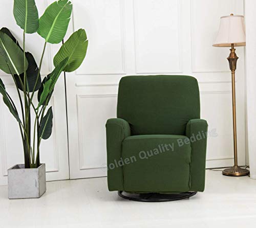 Navy Blue Stretch Recliner Slipcover with Elastic Straps Polyester Spandex M413