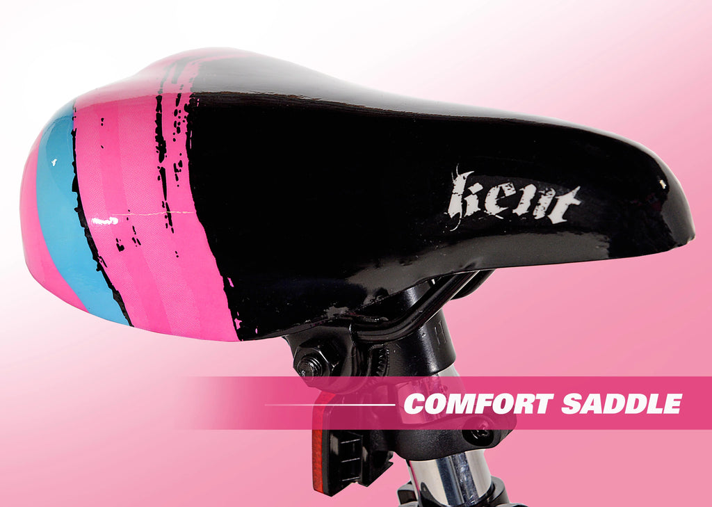 18 inch Girl's Sparkles Bicycle, Black and Pink U703