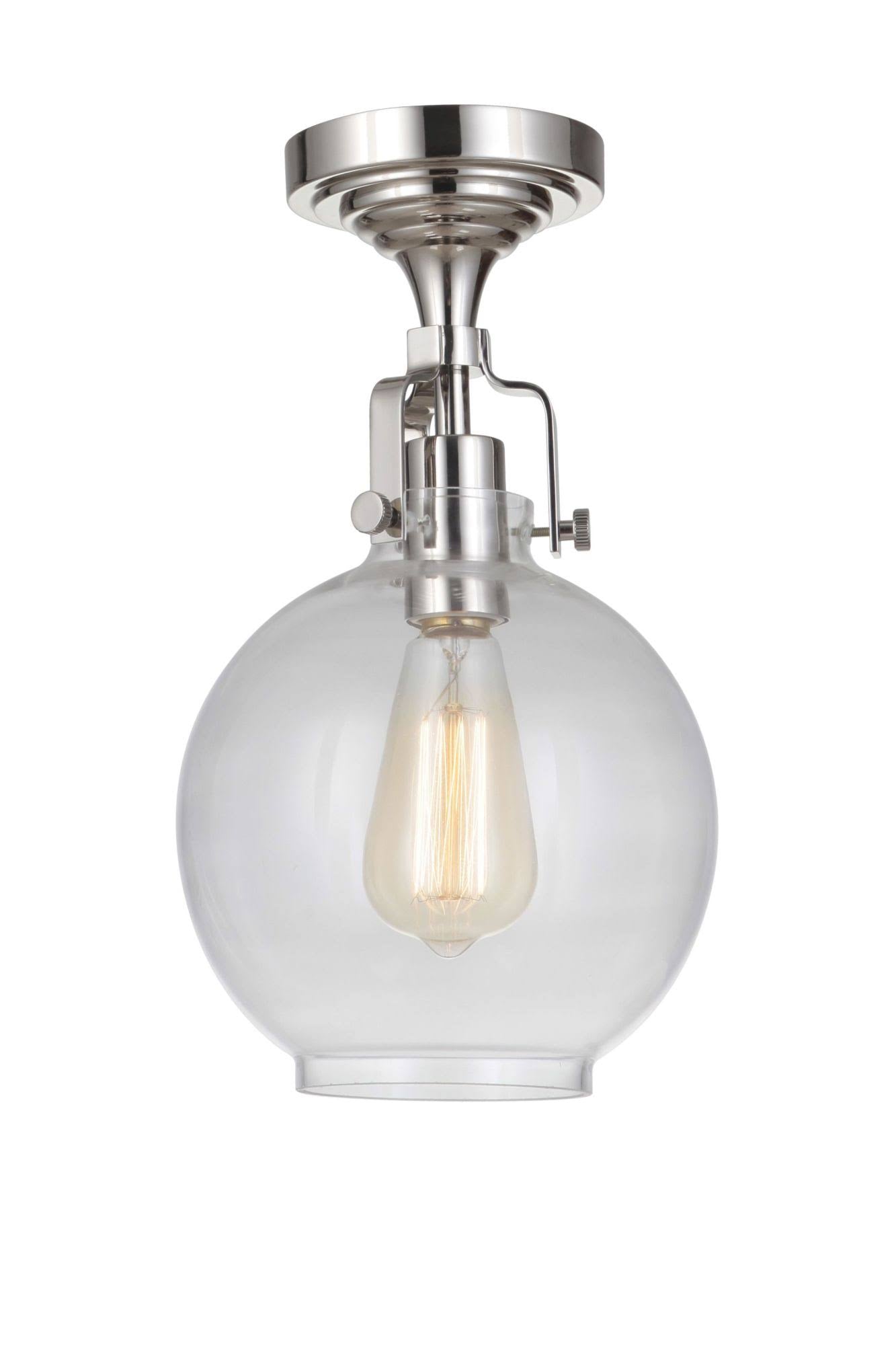 Vintage Brass Semi Flush Light G400