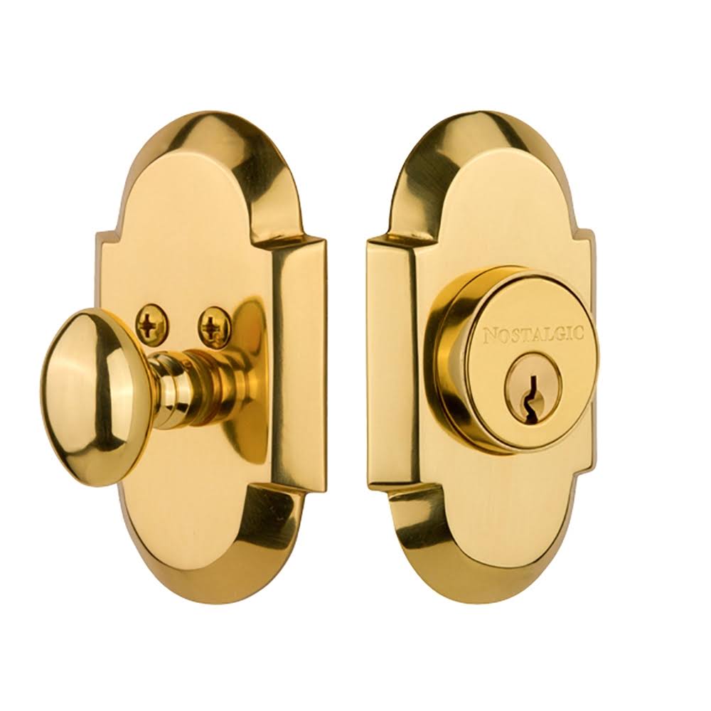Polished Brass Single Cylinder Deadbolt P759505