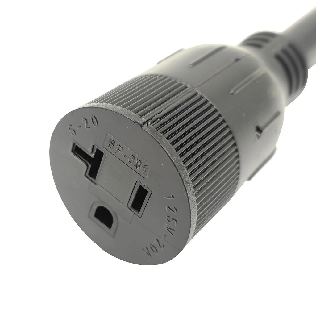 Dryer Adapter Cord, 3-Prong 10-50P Male to 5-20R Female, 125V, 18 inch Z62413