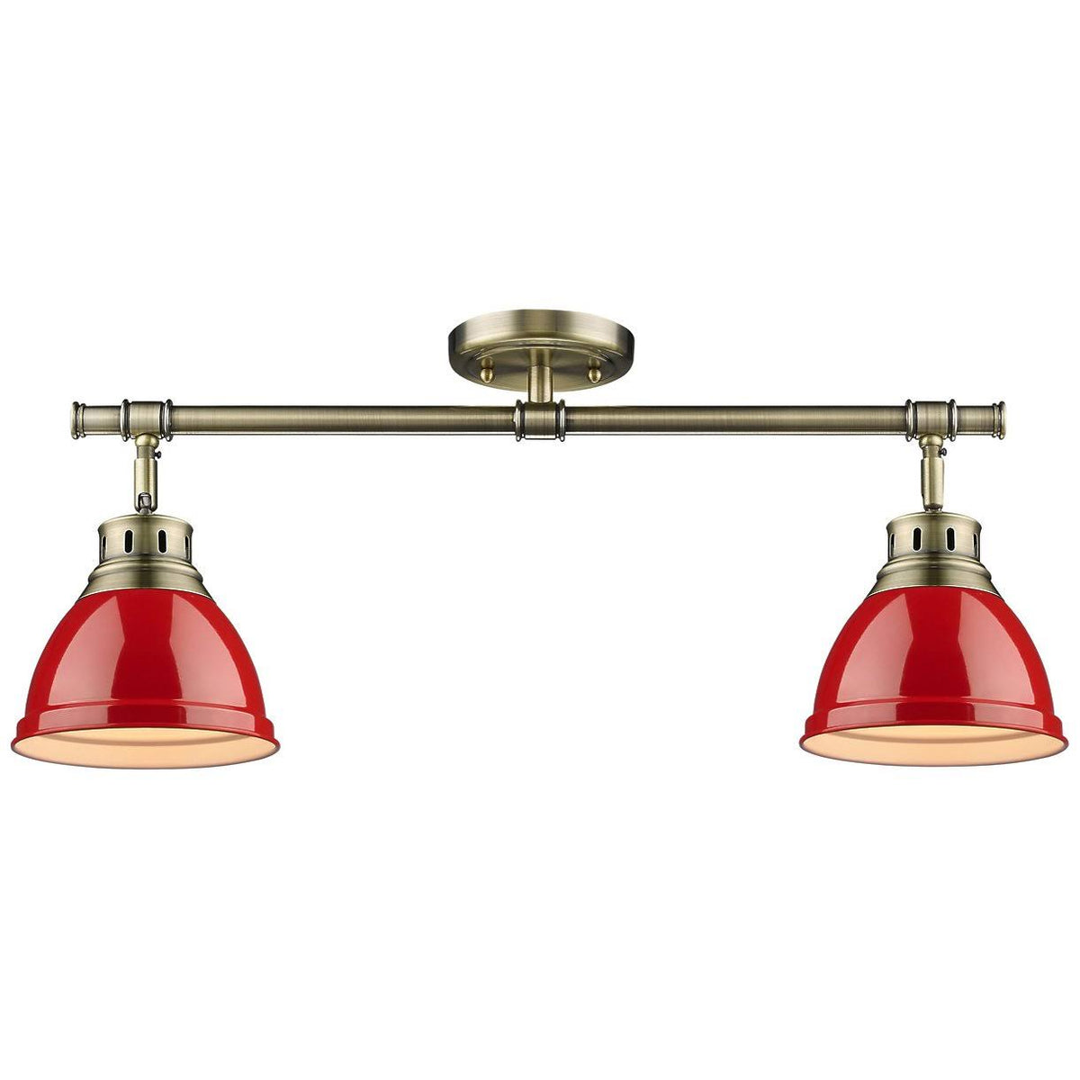 Red Semi Flush Track Light B737301