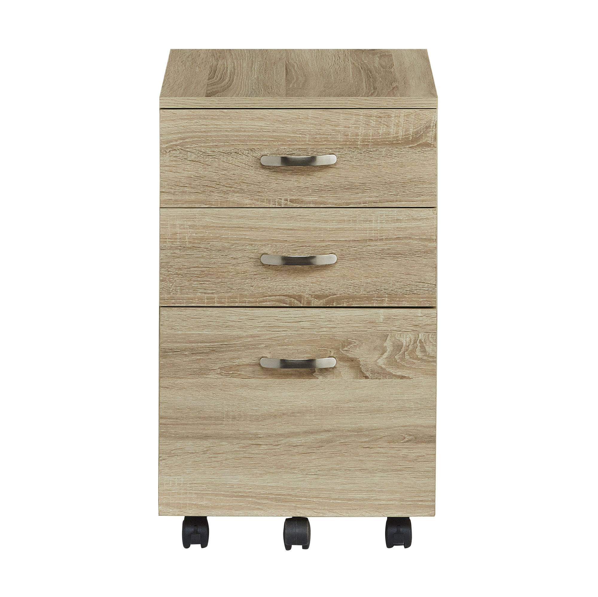 Natural Mobile Filing Cabinet U51975