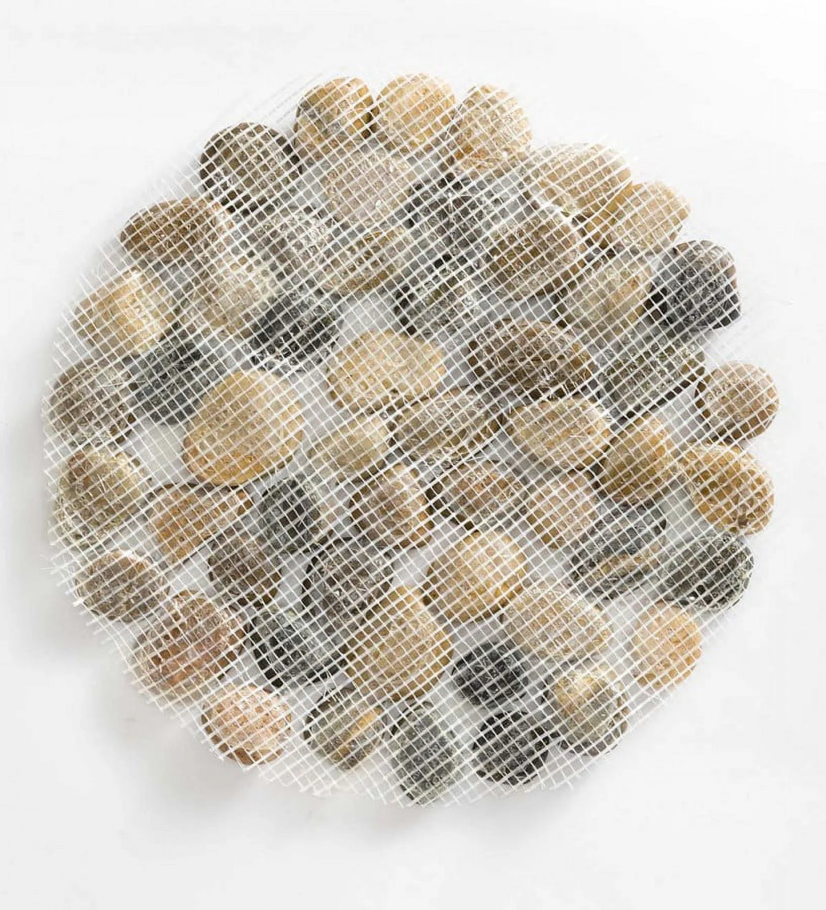 Set of 3 Natural River Rock Stepping Stones O69611
