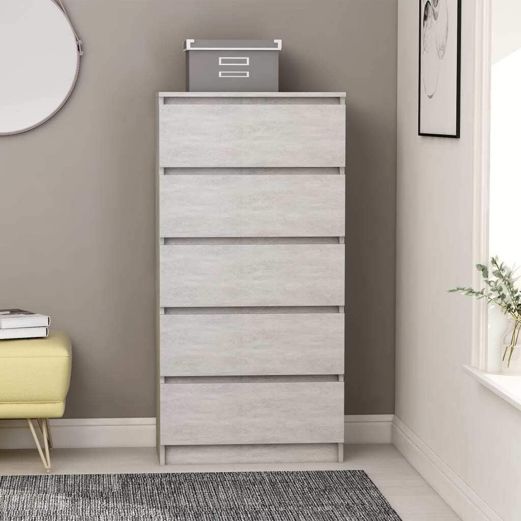 White 23.6 Chipboard Drawer Sideboard F5514