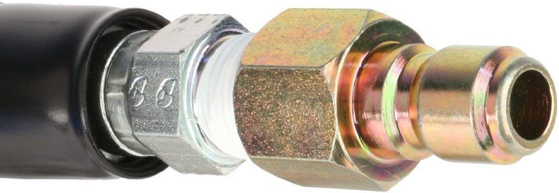 3/8” x 50ft 4000 PSI High Pressure Washer Hose Blue Steel Braid Quick Couplers Pack of 2 A592087