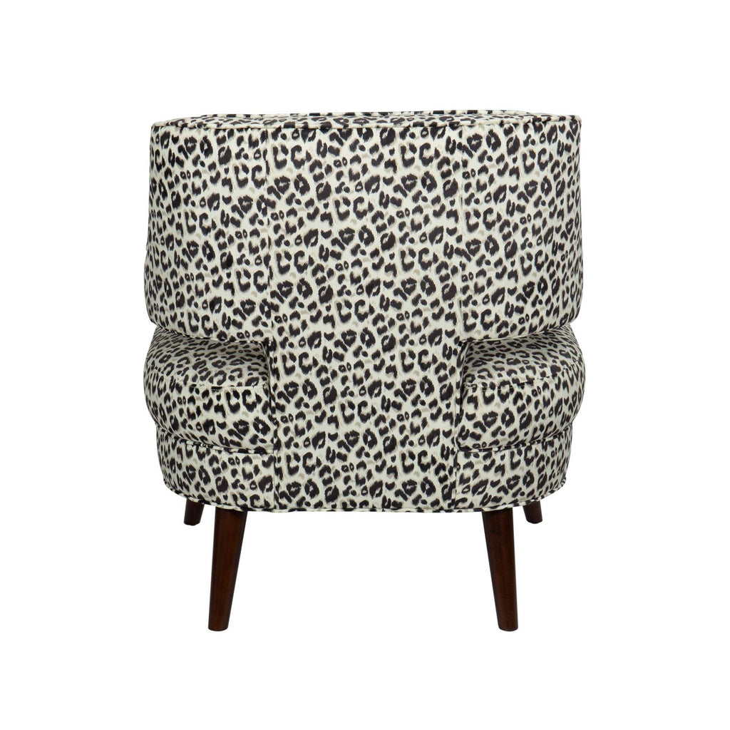 Blue Button Tufted Wingback Chair P4878