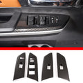 Carbon Fiber Style ABS Plastic Window Switch Button Covers L2704