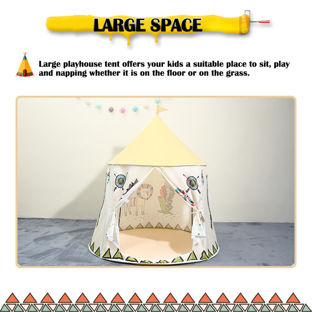 Indian Teepee Kids Playhouse with Carrying Bag Z532
