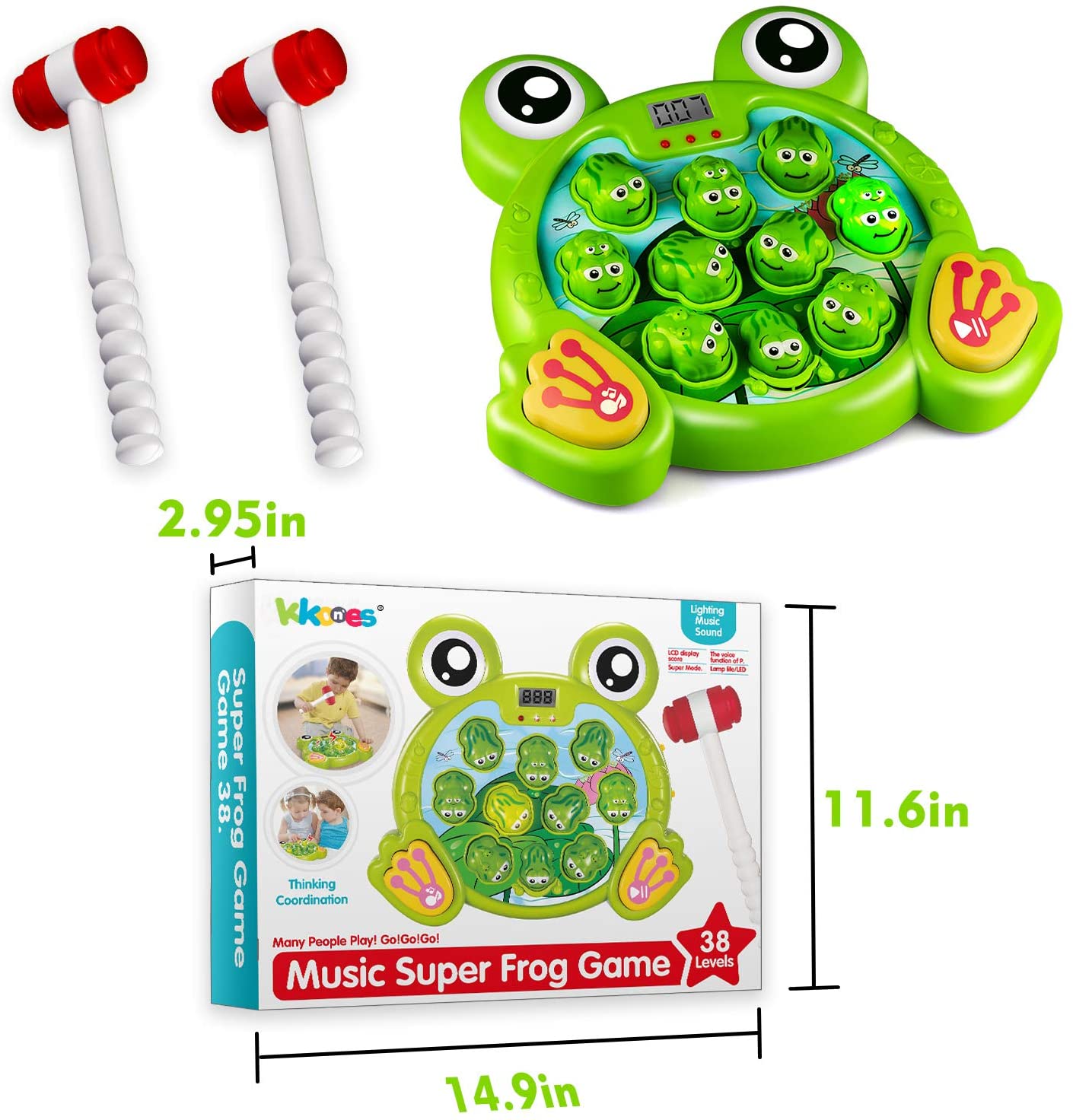 Toddler Toys with Music and Light, 2 Hammers L9065