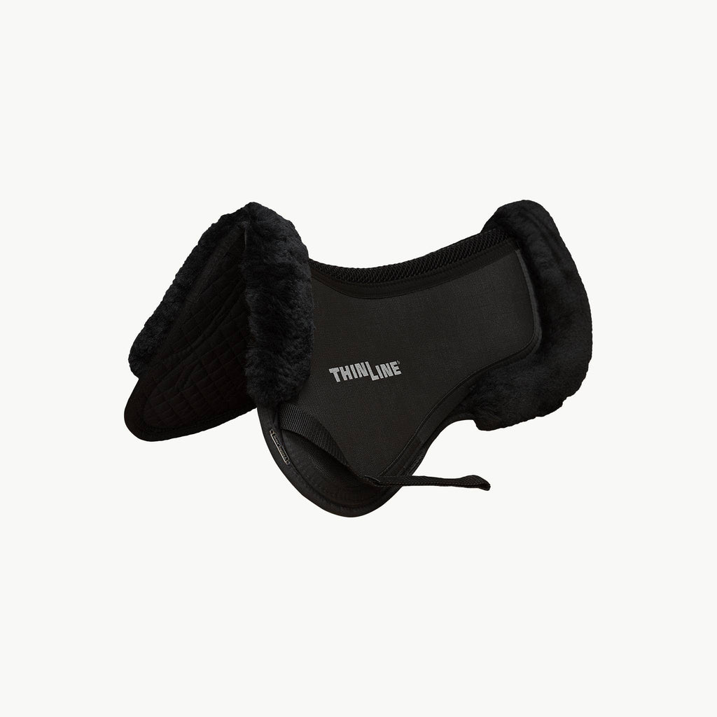 Large Half Pad with Sheepskin Rolls in Dark Brown Q7041