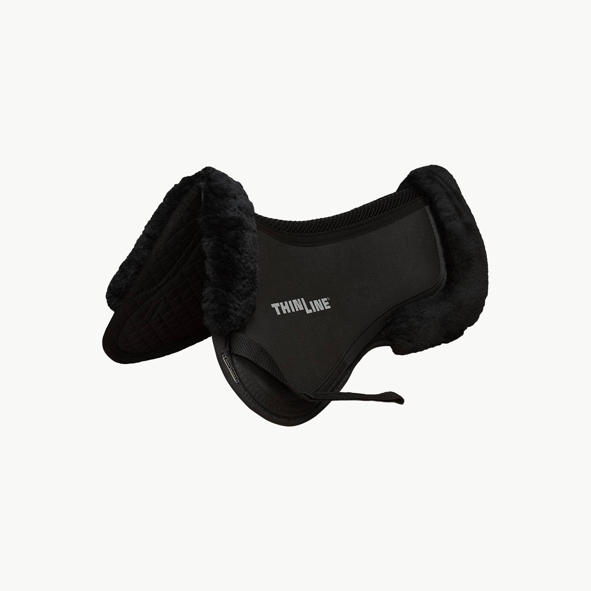 Large Half Pad with Sheepskin Rolls in Dark Brown Q7041
