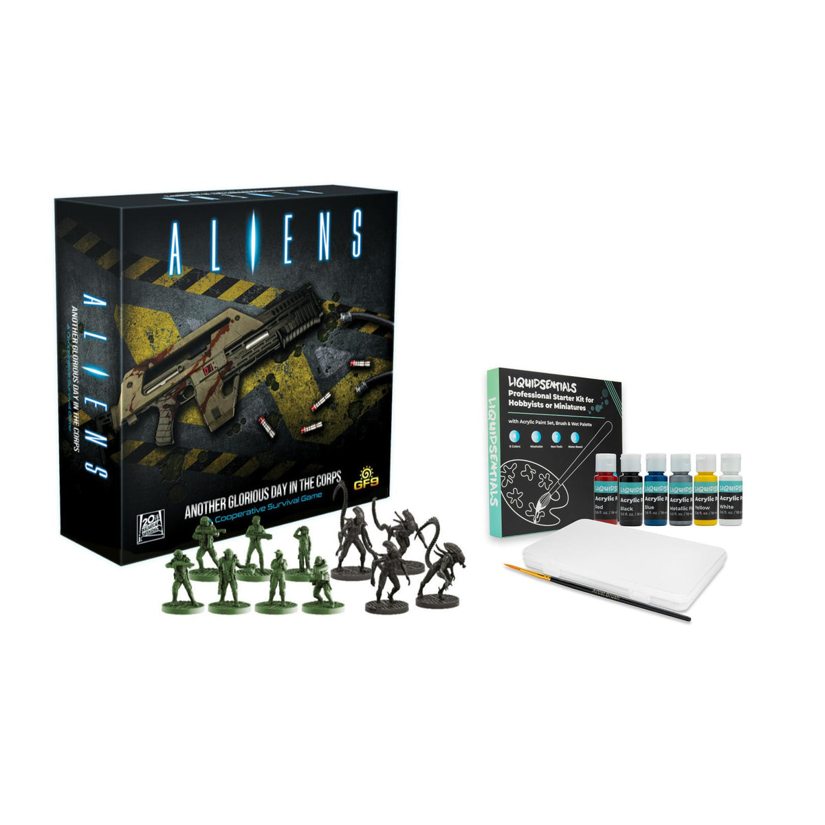 Board Game with Figures and Paints Bundle X965387