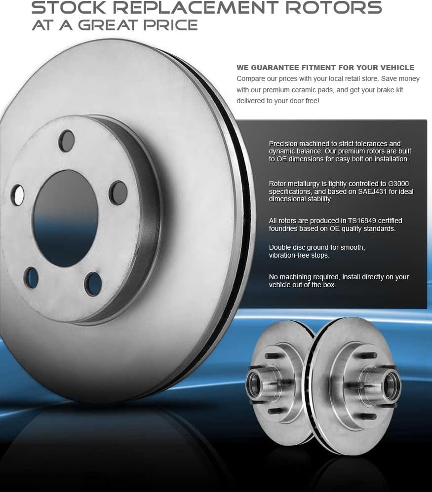 Pack of 2 Premium Grade OE Brake Rotors S4740