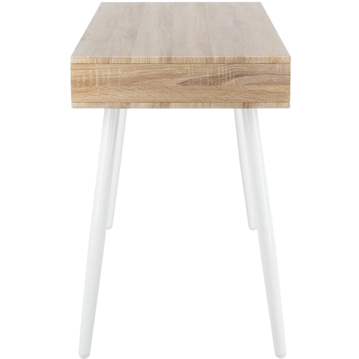 Natural/White 1 Drawer 1 Shelf Desk U665874