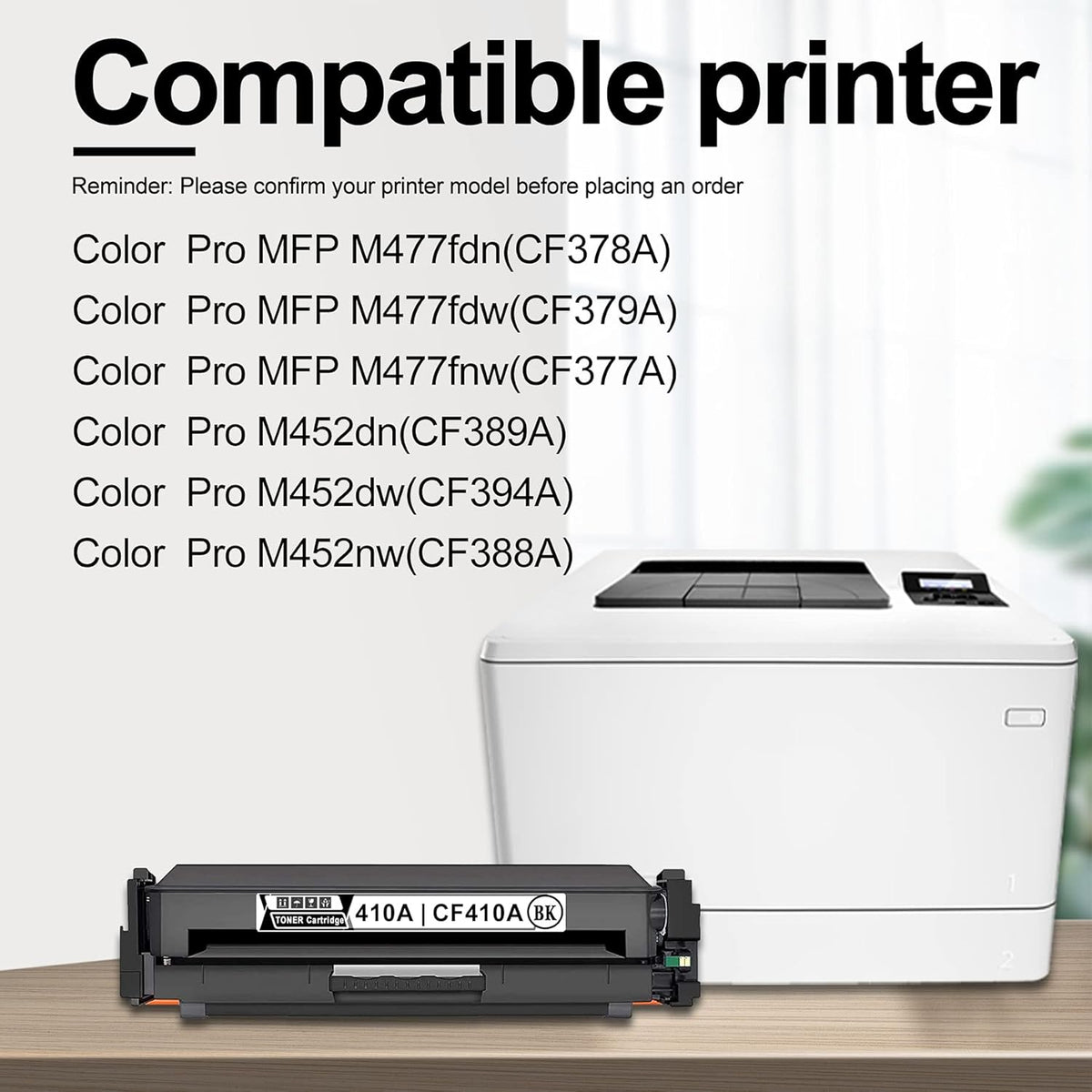 Black 410A Toner Cartridge Pack of 2 D793