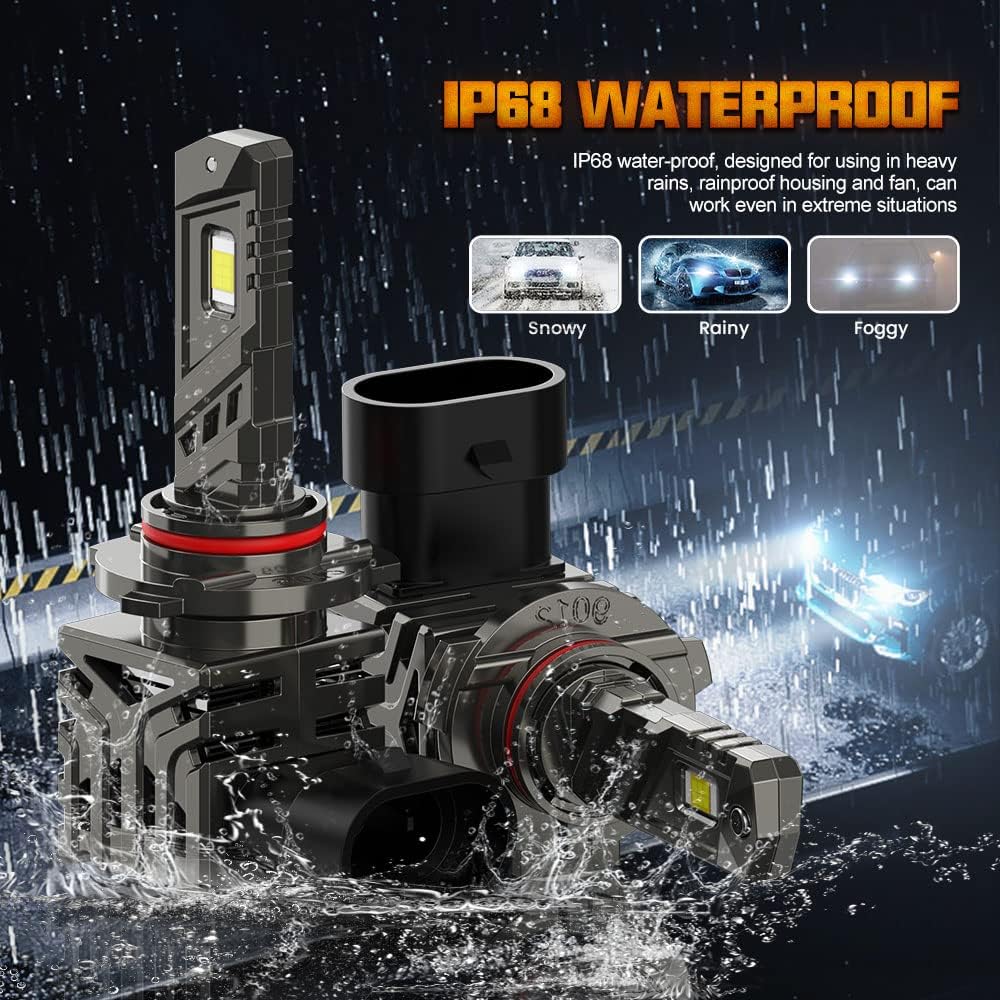 HB3 LED Headlight Bulbs 20000LM 110W 6000K Pack of 2 I78150