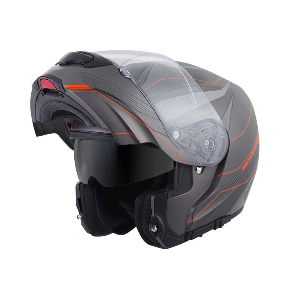 Modular Helmet Grey Orange Size Medium X5555