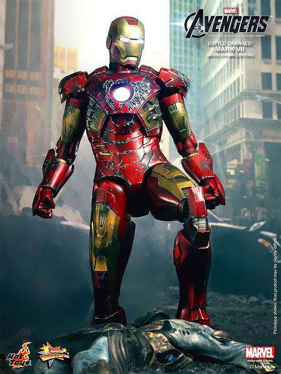 Battle Damaged Iron Man Collectible Figure I896