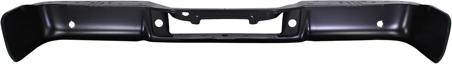 Step Bumper Powdercoated Black Steel with Rear Object Sensor Holes A51487