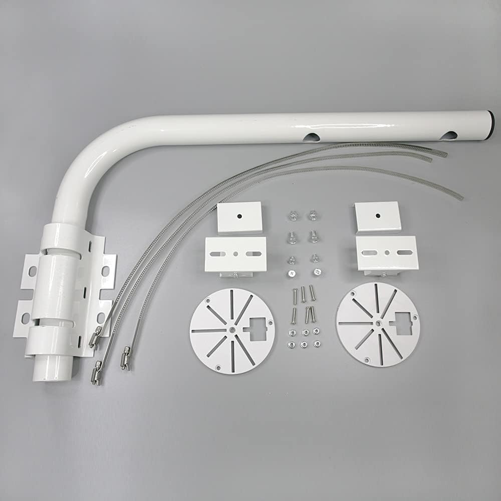 Adjustable Universal Double Head Security Camera Pole Mount Bracket (15.7 INCH) F485