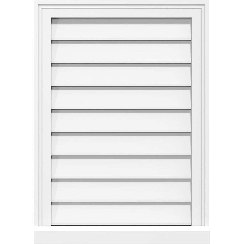 PVC Gable Vent with Brickmould D837292