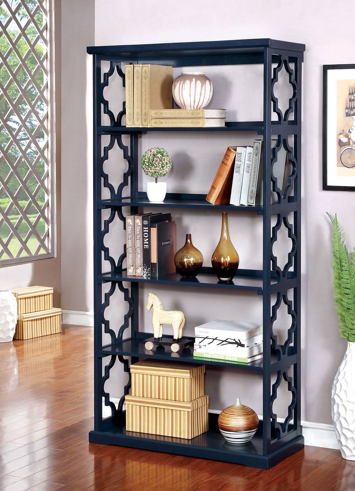 Blue Display Shelf L8378