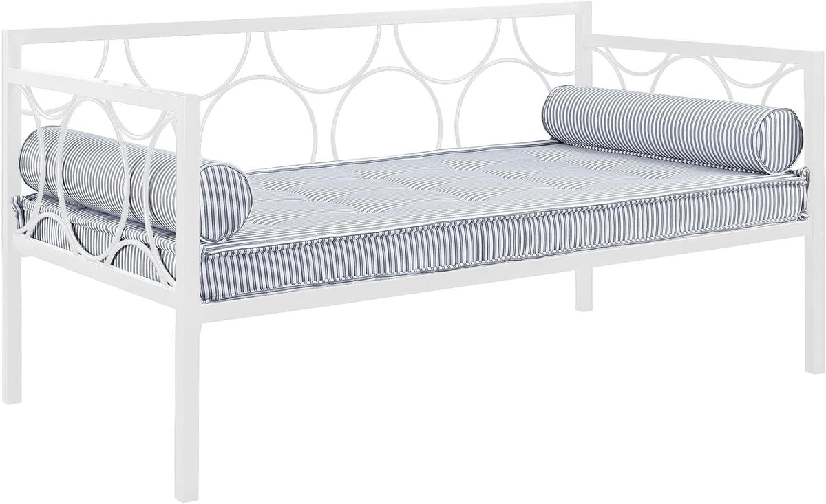 White Metal Daybed Frame Sofa Bed Twin Size G432011