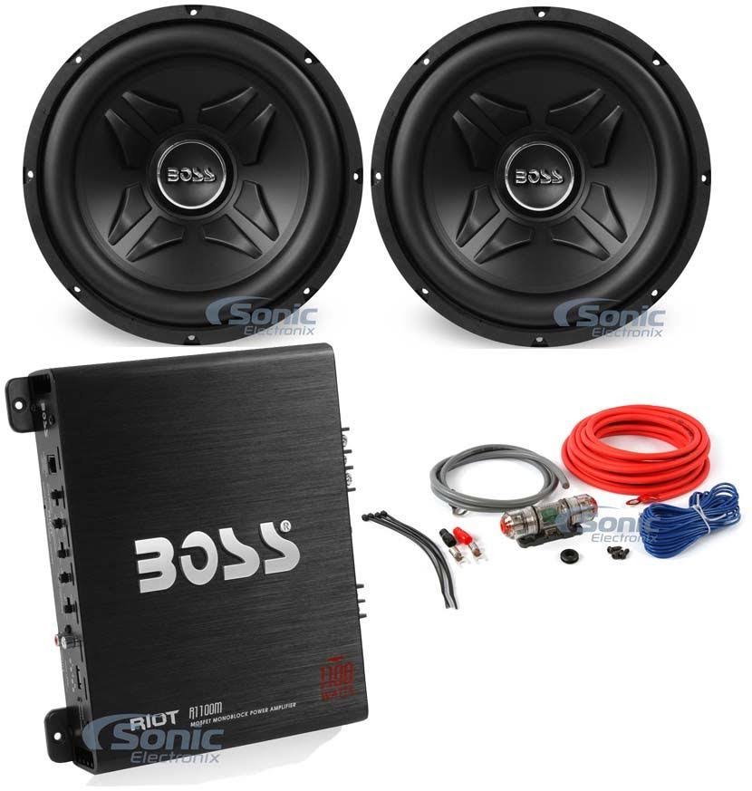 12x22 2000W Car Audio Power Subwoofer Subwoofer with Mono Amplifier and Amp Kit P639