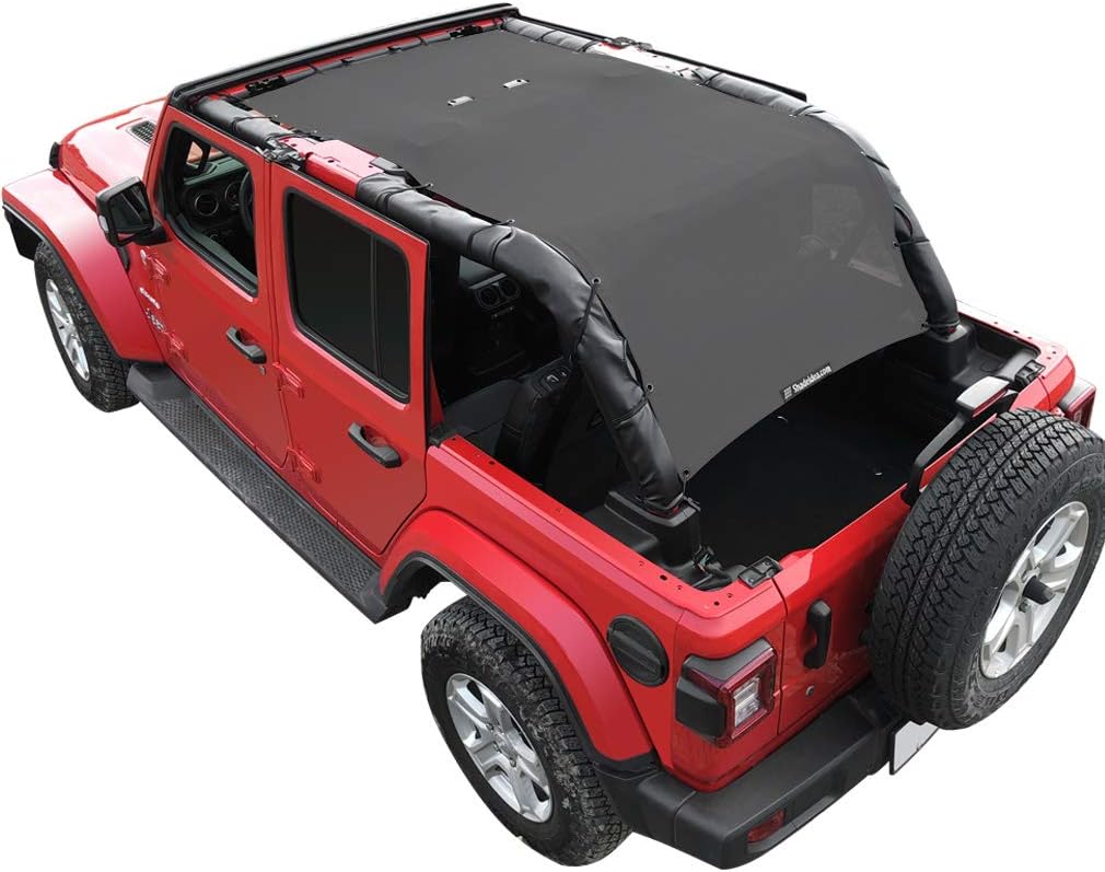 Black Mesh Front & Rear Sun Shade Cover E129