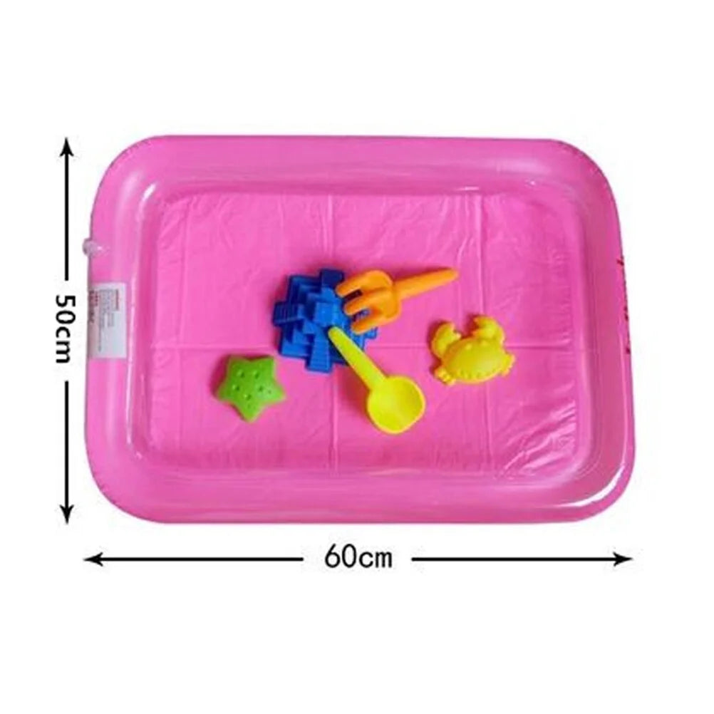 Pink Inflatable Sandbox Sand Toy Tray O70806