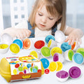 6 Pcs Shape and Color Matching Eggs Puzzle Toy J572469