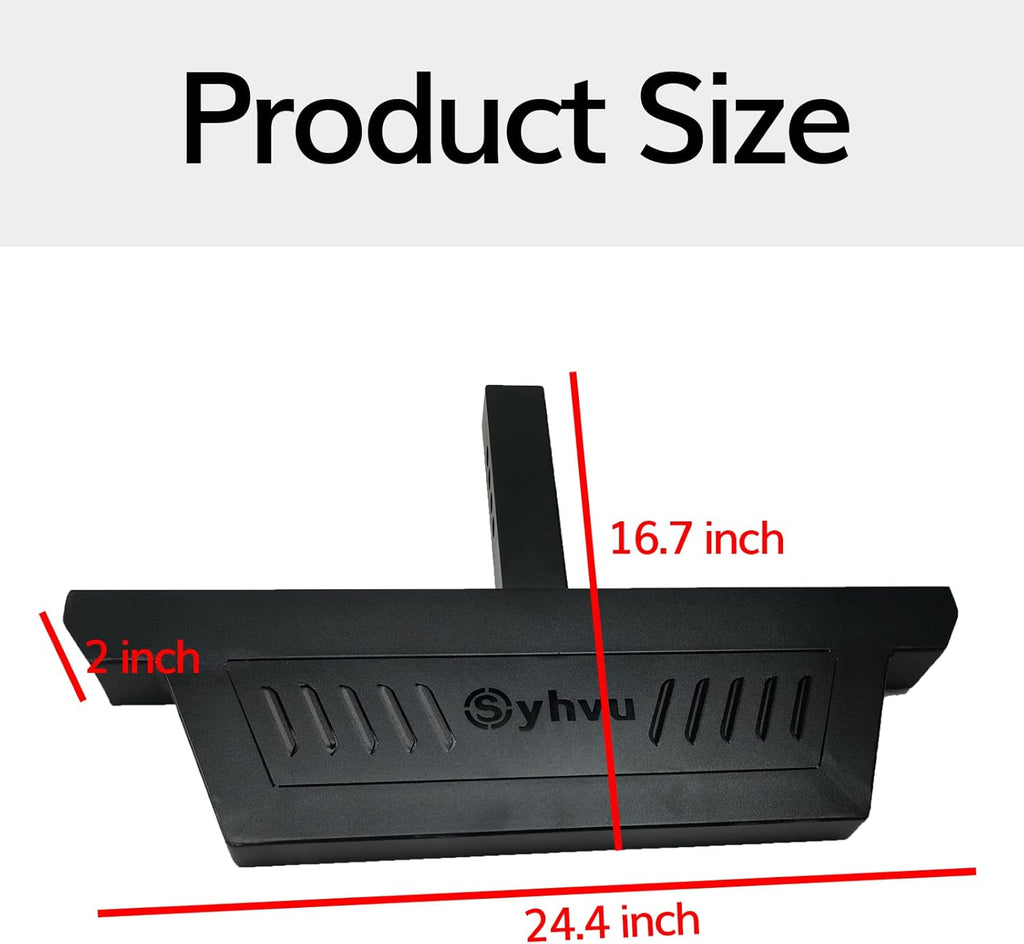 Matte Black Hitch Steps for 2'' Towing Receiver P655