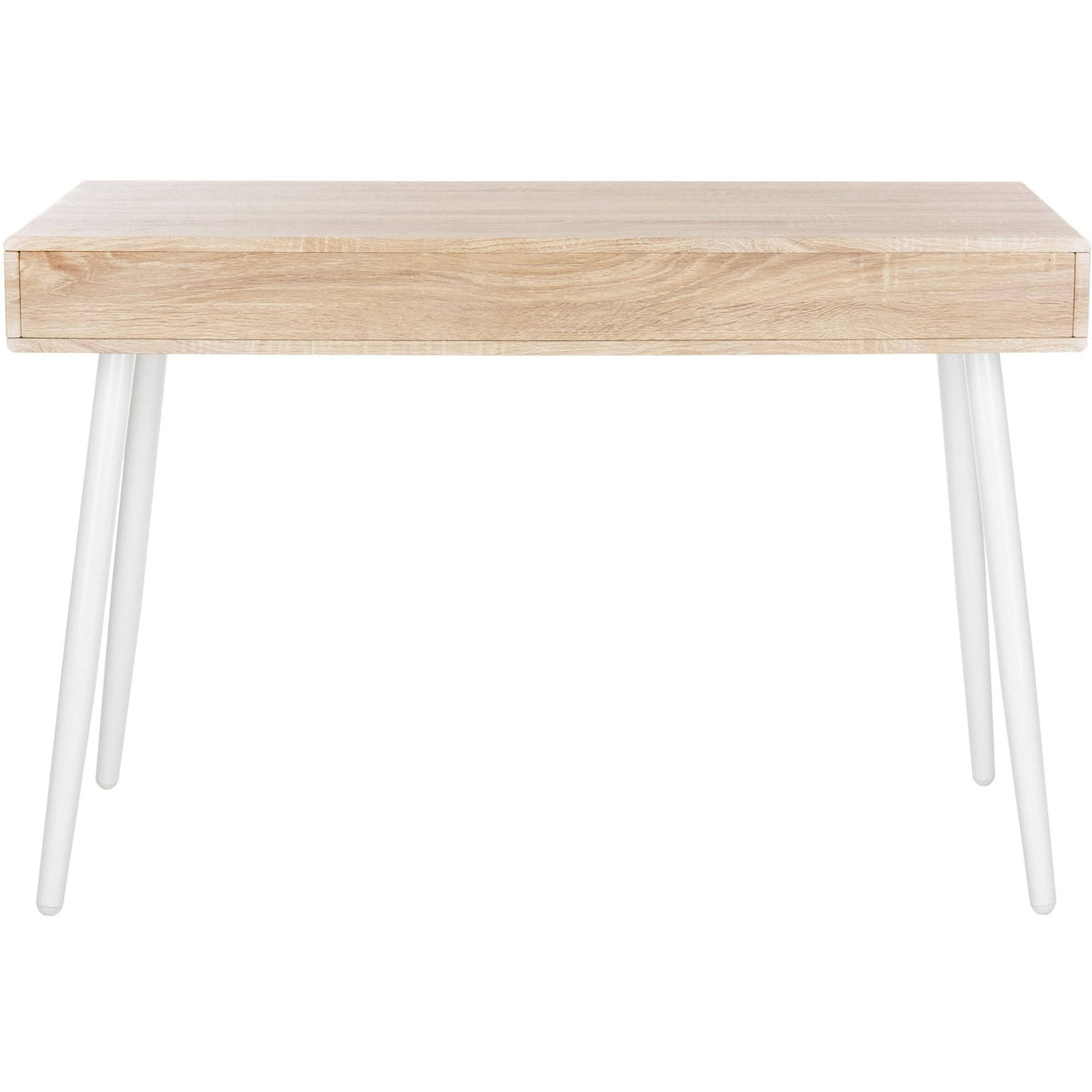 Natural/White 1 Drawer 1 Shelf Desk U665874