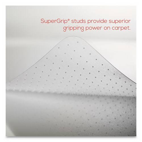 Clear Rectangle Chair Mat for Low Pile Carpet L372