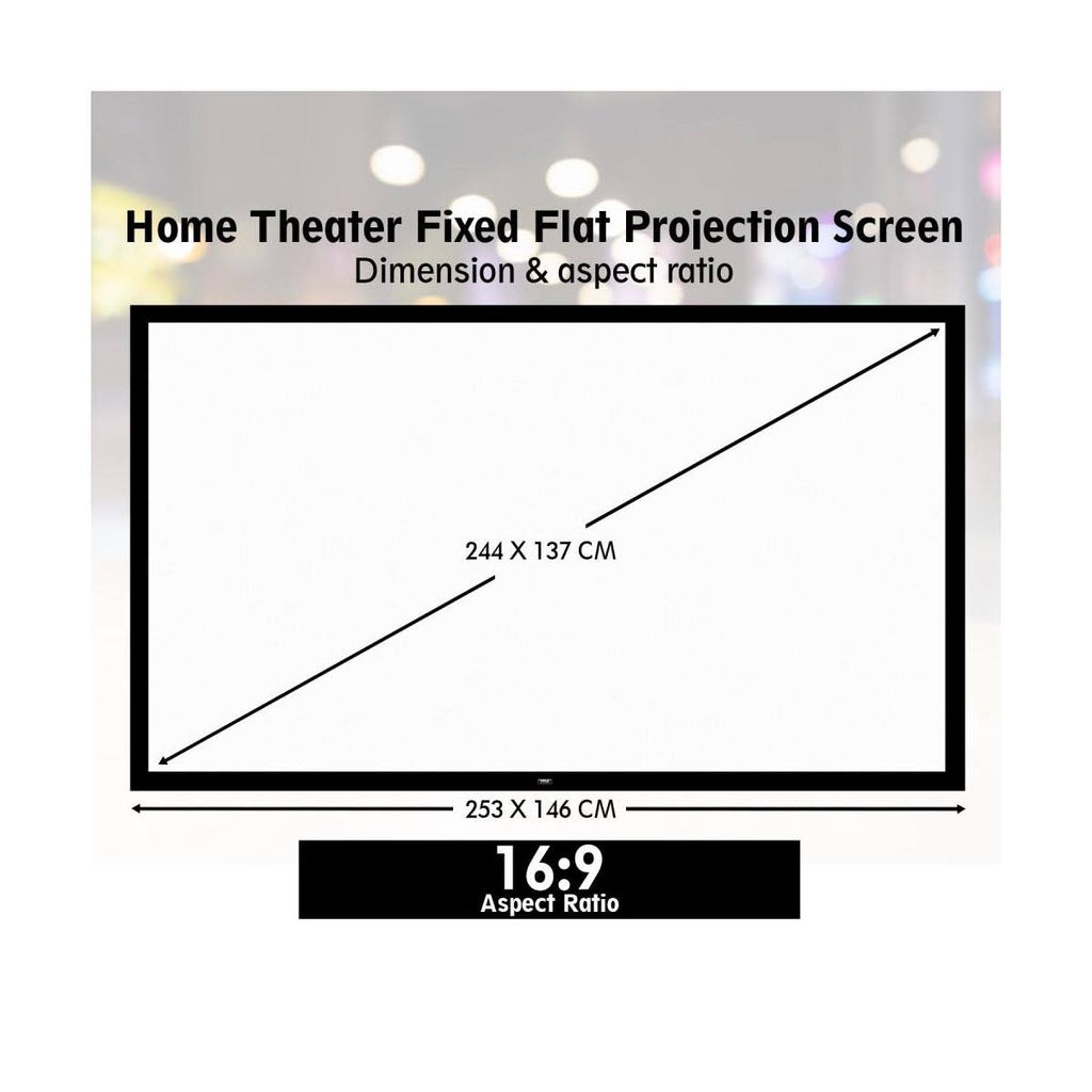 110x22 Fixed Wall-Mount Projector Screen M457787