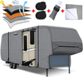 5 Layers Heavy Duty RV Cover with 2Pcs Straps & Gutter Covers L9350