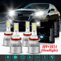 LED Headlight Bulbs H9 H11 High and Low Beam 4pc Y26677
