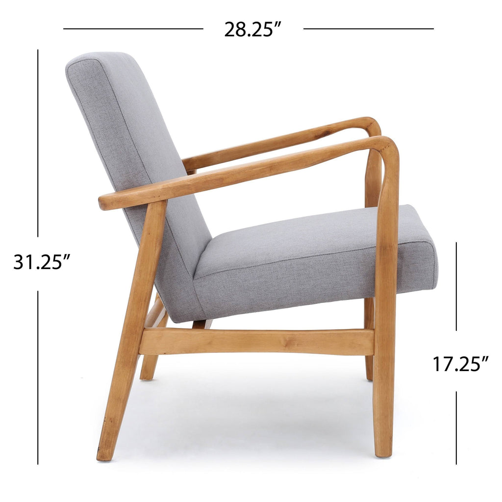 Grey Fabric Club Chair H469244