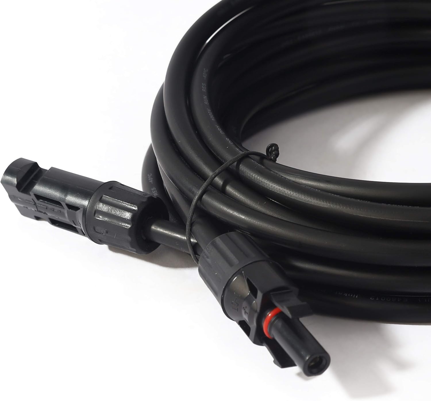 10AWG 20ft Solar Extension Cable with Female and Male Connectors, Pack of 2 L7388